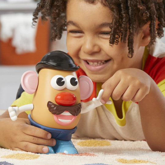 Packaging officiel de Mr. Potato Head HASBRO montrant le jouet et ses accessoires pour enfants dès 2 ans