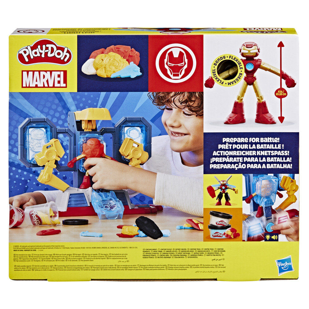 Contenu complet du set avec figurine, moules, pâte à modeler et outils