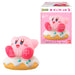 Figurine Kirby Bandai, montrant un des modèles possibles de la collection, avec Kirby souriant et joyeux.