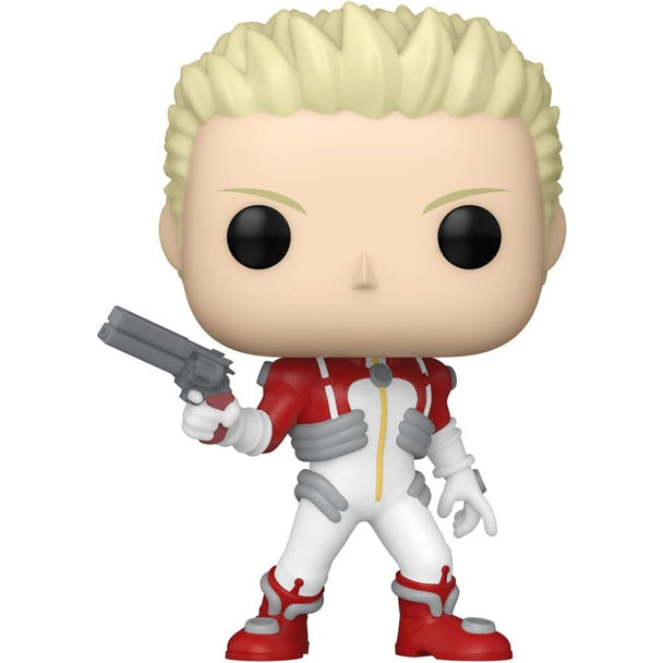 Vue rapprochée de la figurine Funko POP Trigun Knives Millions montrant les détails du personnage en vinyle