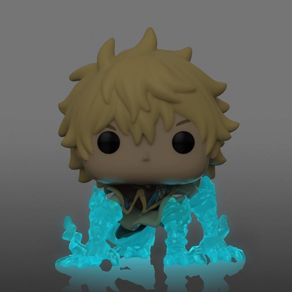 Vue rapprochée de la figurine Luck Voltia Black Clover édition Chase avec détails soignés et couleurs vives
