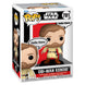 Vue rapprochée de la figurine Funko POP Obi-Wan Kenobi avec détails fidèles au personnage Star Wars