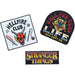 Set de 3 patches Stranger Things 3 ERIK en polyester présentés sur fond blanc