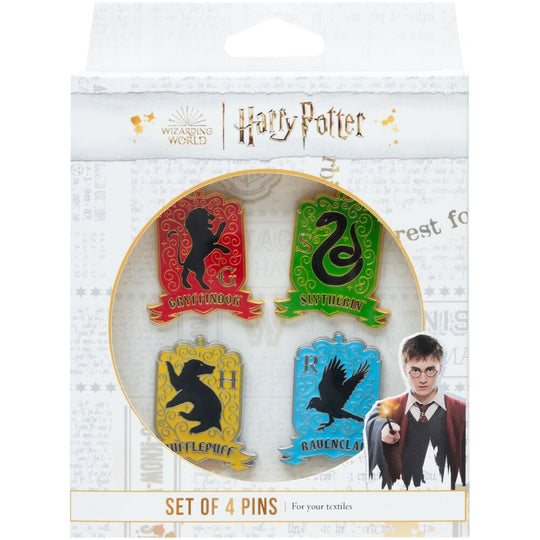 Pin's Harry Potter représentant le blason de la maison Gryffondor avec ses couleurs vives
