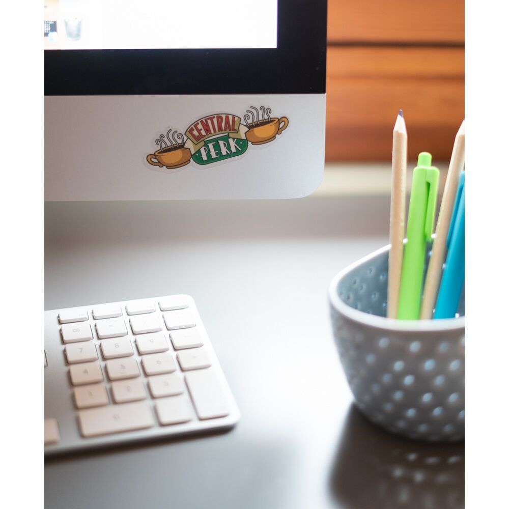 Présentation du packaging du set d'autocollants réutilisables Friends ERIK avec logo de la marque