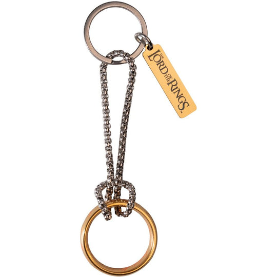 Image du porte-clés accroché à un trousseau de clés, illustrant sa taille compacte et élégante