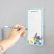 Présentation du bloc-notes Stitch ouvert montrant plusieurs feuilles détachables