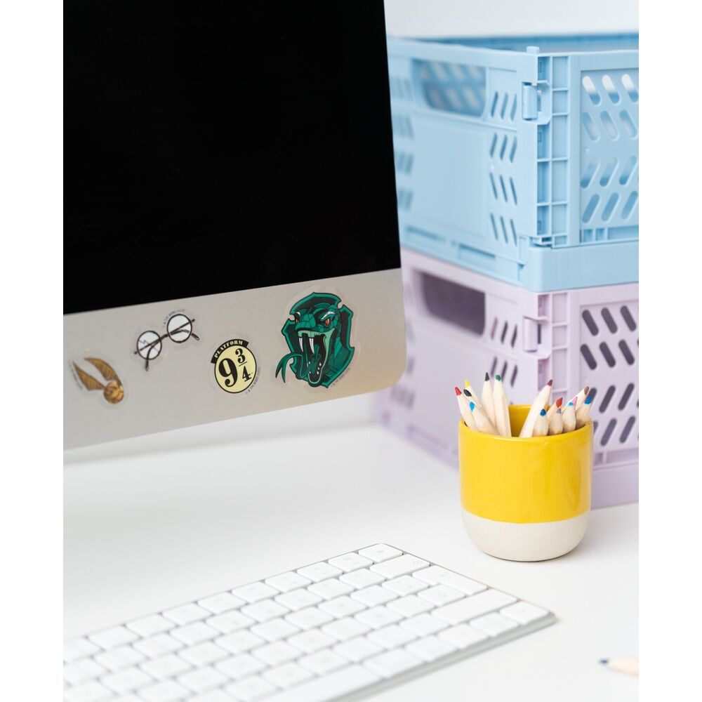 Ensemble complet des stickers Harry Potter ERIK disposés sur une surface blanche pour visualisation