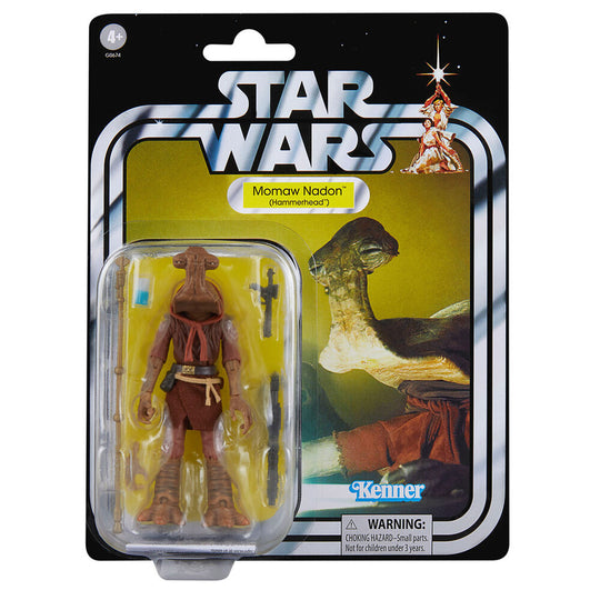Figurine Momaw Nadon Hammerhead Star Wars de 9,5 cm vue de face avec détails articulés