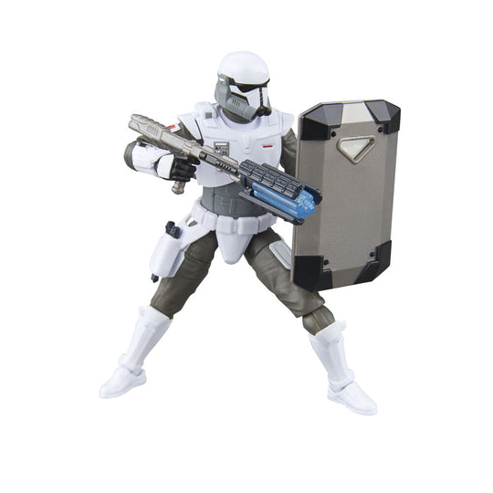 Zoom sur le casque et les détails de l'armure du Commando Impérial HASBRO