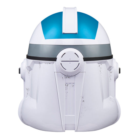 Détail du système électronique intégré dans le casque Star Wars