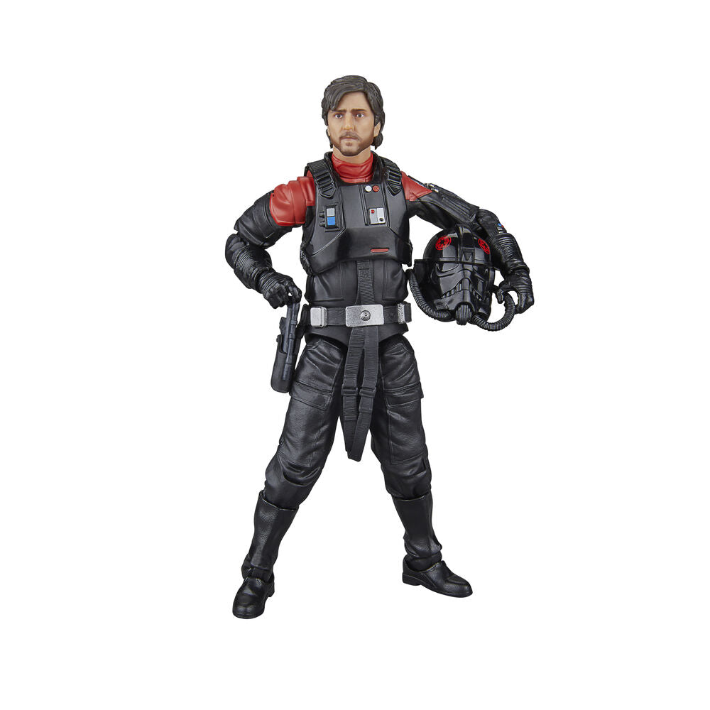 Présentation des accessoires fournis avec la figurine Cassian Sienar