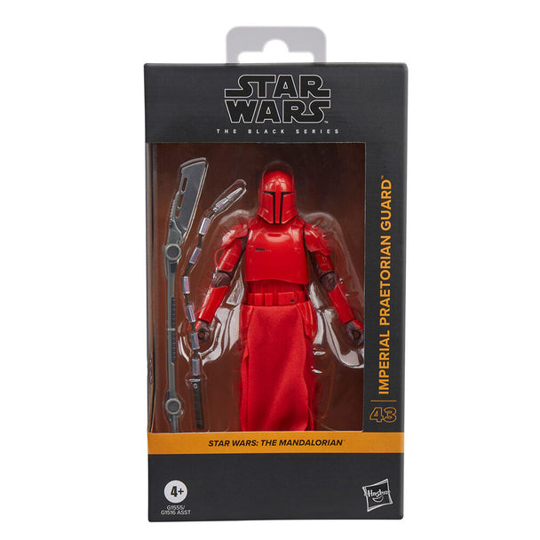 Vue avant de la figurine articulée Praetorian Guard Star Wars The Mandalorian 15cm par HASBRO