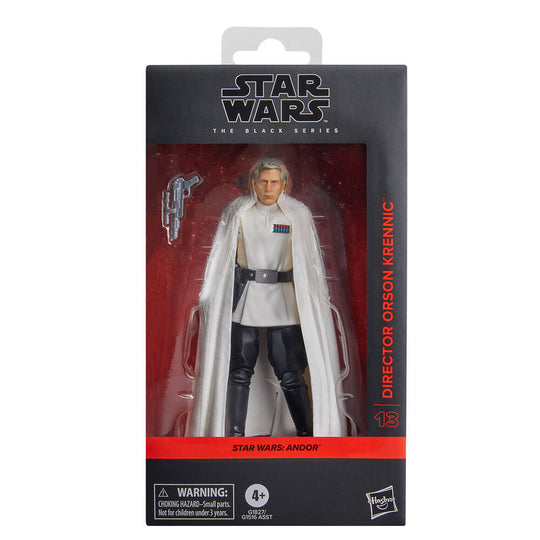 Packaging officiel HASBRO de la figurine Orson Director Andor Star Wars 15cm