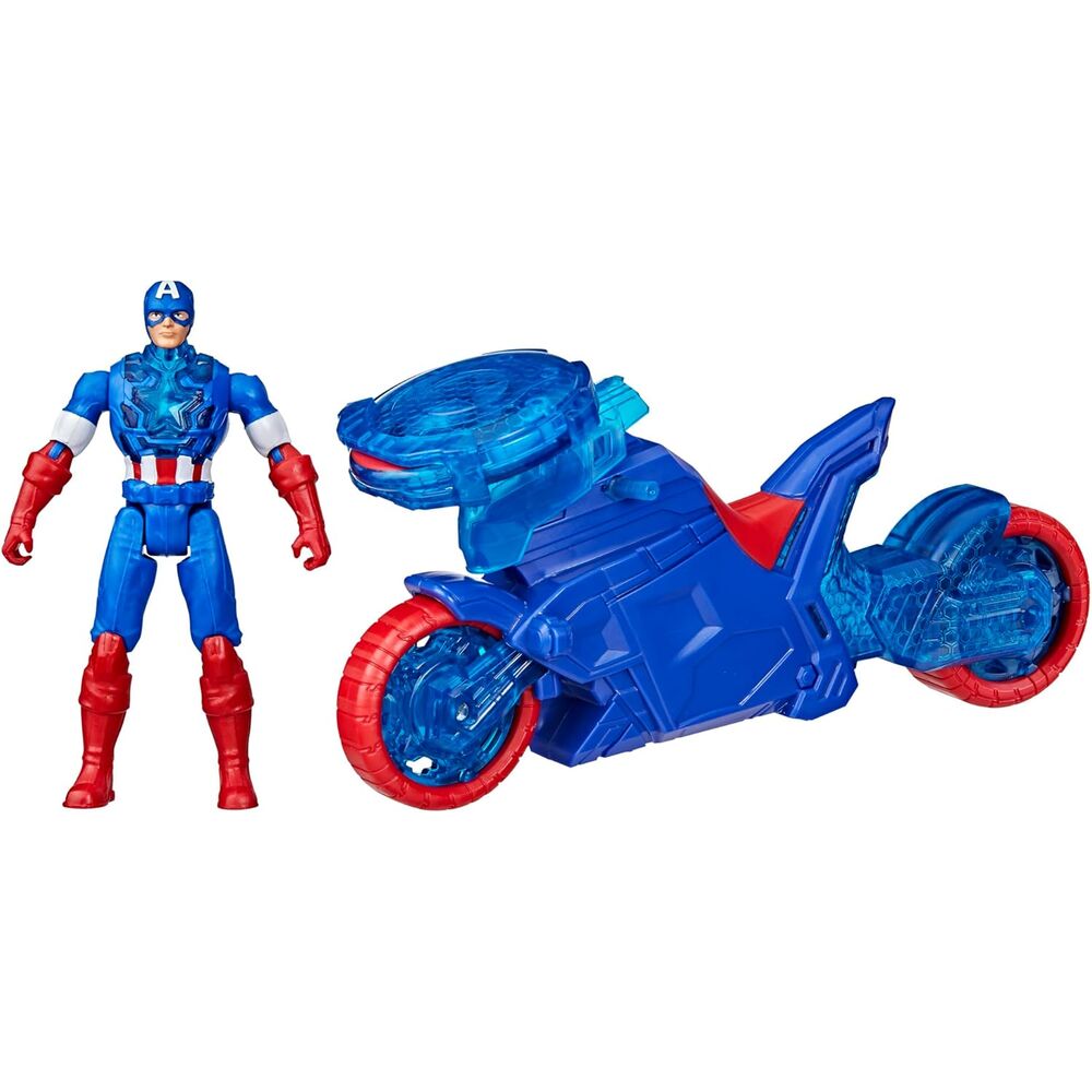 Lanceur bouclier amovible de la figurine Captain America prêt à être utilisé