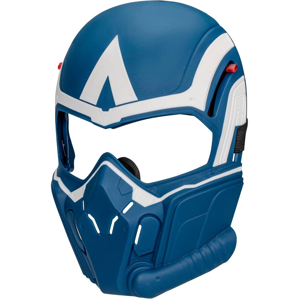 Détail des lentilles ajustables sur le masque Captain America de HASBRO pour enfants
