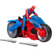 Packaging HASBRO officiel du set Spider-Man Epic World of Action avec moto et figurine