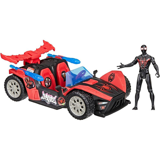 Voiture lanceuse Marvel Spider-Man Venom avec projectile arachnide placé à l'avant
