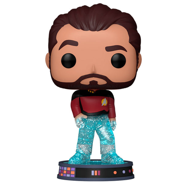 Figurine Star Trek William T. Riker Funko POP de 9 cm, détails du visage et costume visibles