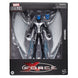 Figurine Marvel Legends Archangel X-Force de face avec ailes déployées et épées ailées en main