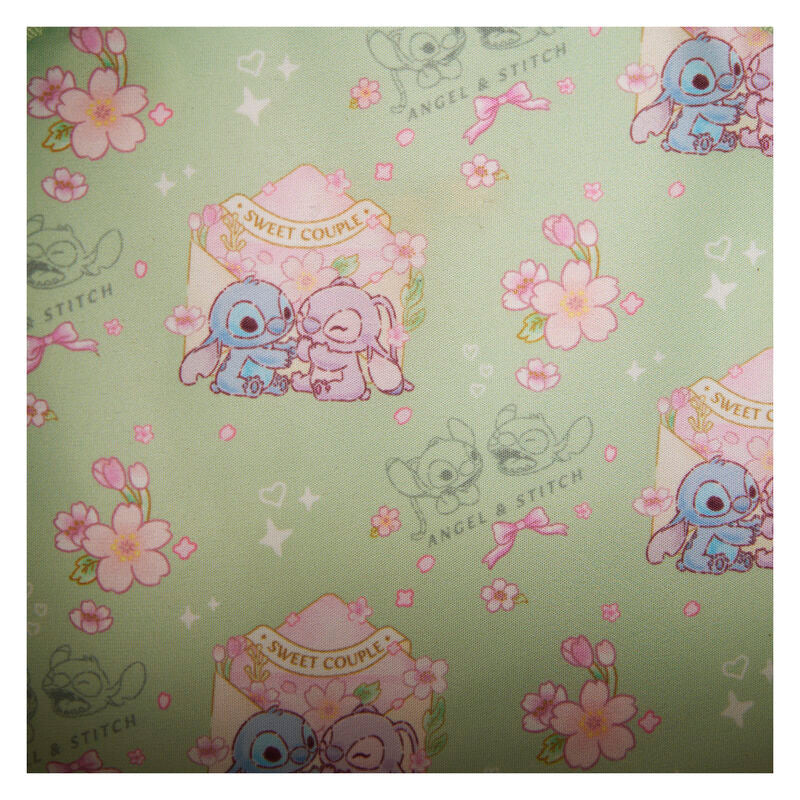 Photo de la doublure intérieure assortie du sac Loungefly Disney Stitch