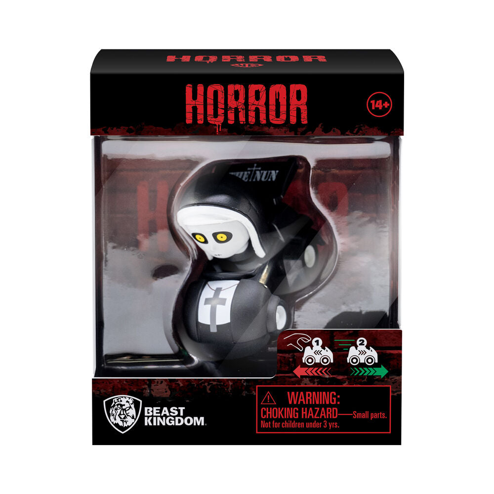 Figurine Horror Zoom Hero 5cm modèle 6 exposée sur fond noir