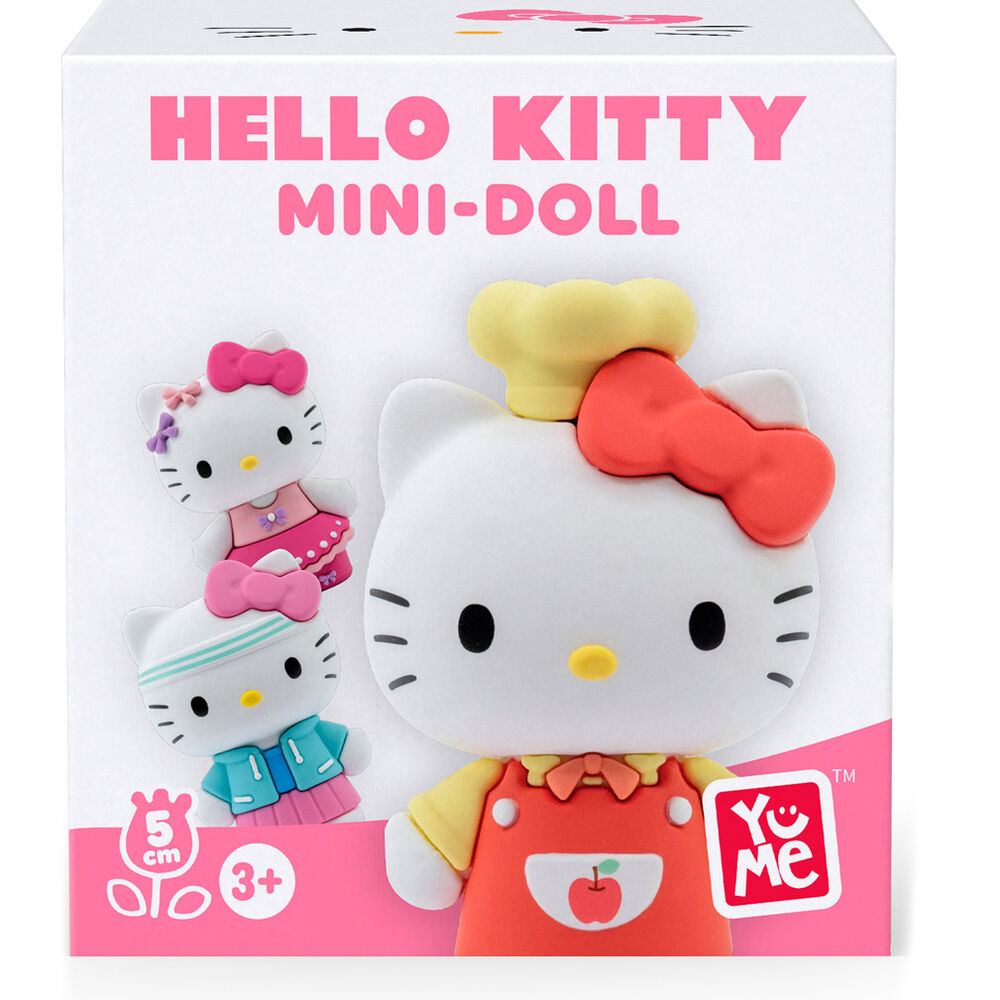 Figurine Hello Kitty surprise de 5cm vue de face avec couleurs vives