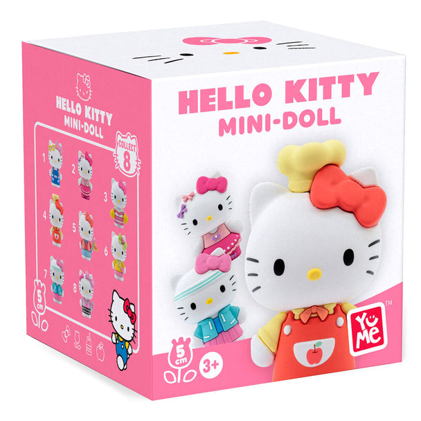 Vue latérale de la figurine Hello Kitty en PVC de taille 5cm