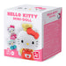 Détail du visage souriant de la figurine Hello Kitty surprise