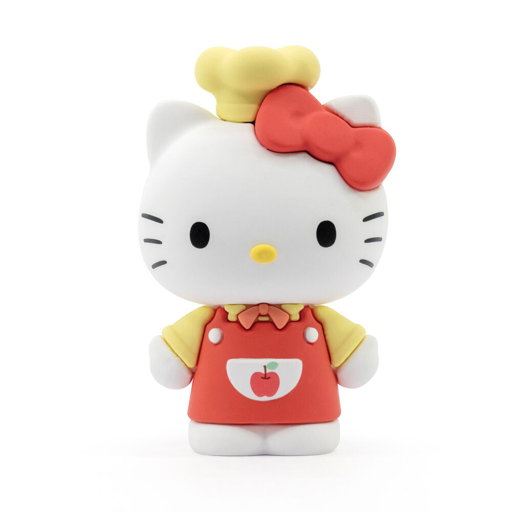 Vue arrière de la figurine Hello Kitty montrant les détails du costume