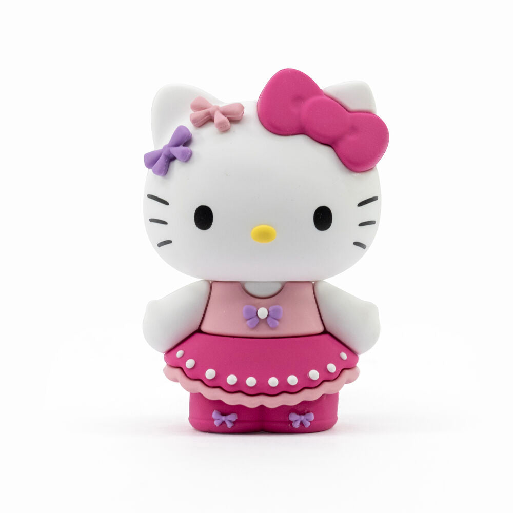 Image montrant l’échelle de la figurine Hello Kitty à côté d’un objet courant