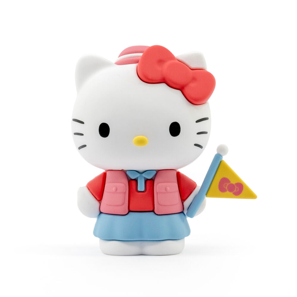 Vue d’ensemble de la figurine Hello Kitty surprise avec packaging ouvert