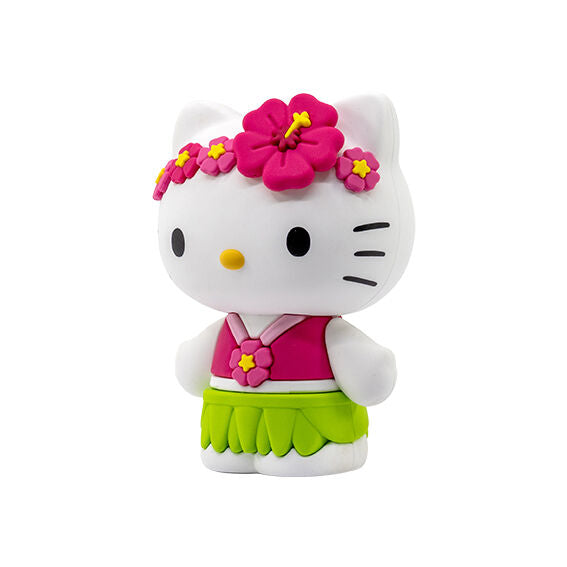 Hello Kitty en tenue d’été avec lunettes de soleil, figurine en PVC