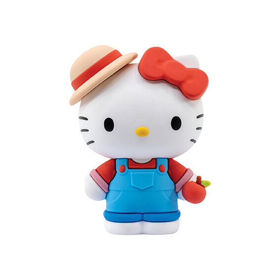 Hello Kitty en tenue d’hiver avec écharpe et bonnet, figurine surprise