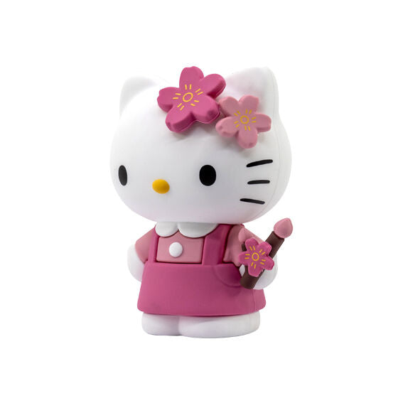 Figurine Hello Kitty 7cm avec robe rose et chaussures assorties