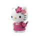 Figurine Hello Kitty 7cm avec robe rose et chaussures assorties
