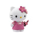 Détail du visage de la figurine Hello Kitty 7cm avec expression joyeuse