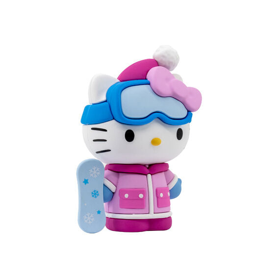 Hello Kitty avec sac à main et chapeau, figurine surprise en PVC