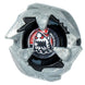 Combat intense entre deux toupies Beyblade X, dont le Keel Shark, dans une arène spécialisée.