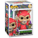 Vue de profil de la figurine Funko POP Horned King avec son compagnon Creeper, présentés dans leur boîte collector