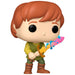 Vue rapprochée de la figurine Funko POP Taran avec épée issue du film The Black Cauldron