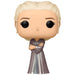 Figurine Funko POP Rhaenyra Targaryen de 9 cm issue de la série The House of the Dragon, présentée en gros plan sur fond blanc.