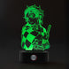 Lampe LED Demon Slayer Kimetsu no Yaiba allumée avec couleurs vives sur base noire ERIK