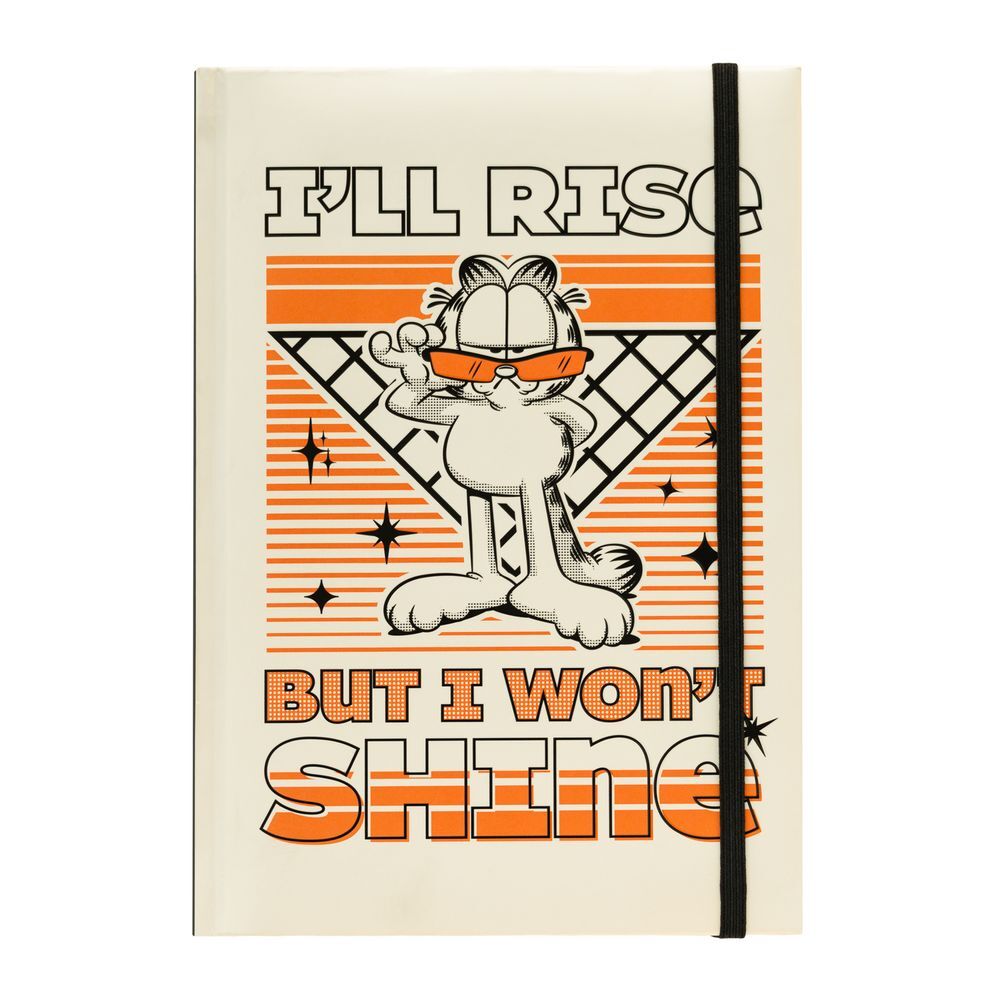 Couverture rigide du carnet Garfield A5 premium de la marque ERIK avec illustration colorée