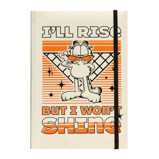 Couverture rigide du carnet Garfield A5 premium de la marque ERIK avec illustration colorée