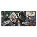 Tapis de bureau gaming Attack on Titan de 80x35cm avec surface textile waterproof et design animé