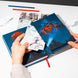 Ensemble des 6 images du cahier Superman A5 premium montrant différents angles et détails