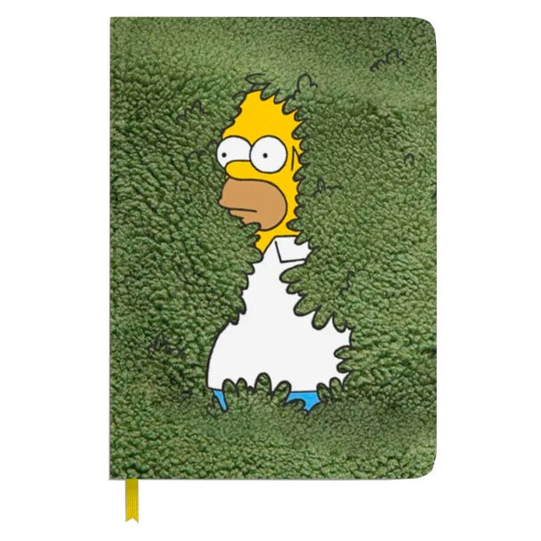 Cahier A5 premium The Simpsons avec couverture rigide et pages lignées, design coloré et original ERIK.