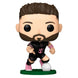 Vue rapprochée de la figurine Funko POP Jordi Alba Inter Miami, mettant en valeur les détails du vinyle et les couleurs du maillot