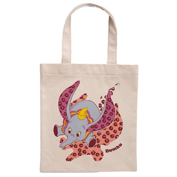 Sac shopping Disney Dumbo SUNCITY en coton naturel 41x37cm, design coloré et résistant.